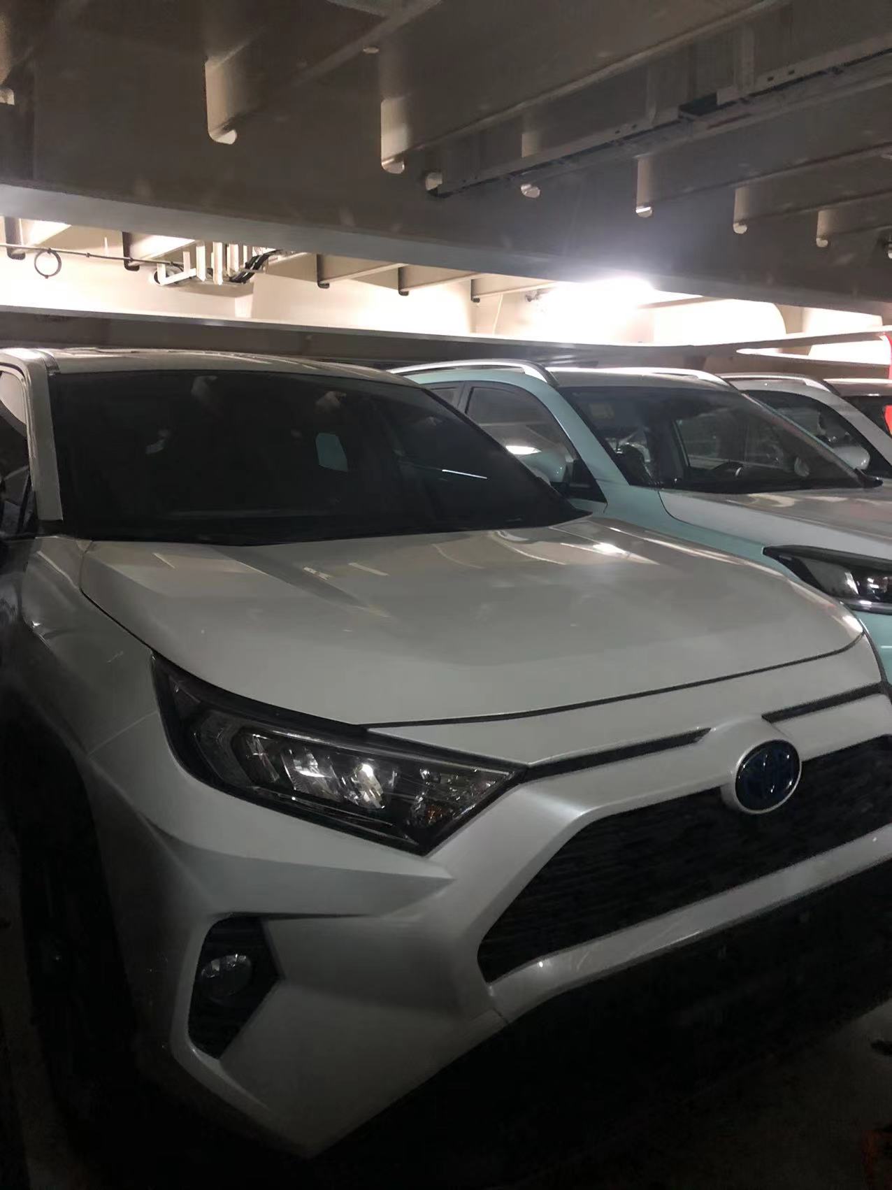 Multiple vehicles parked securely inside the RORO vessel cargo hold