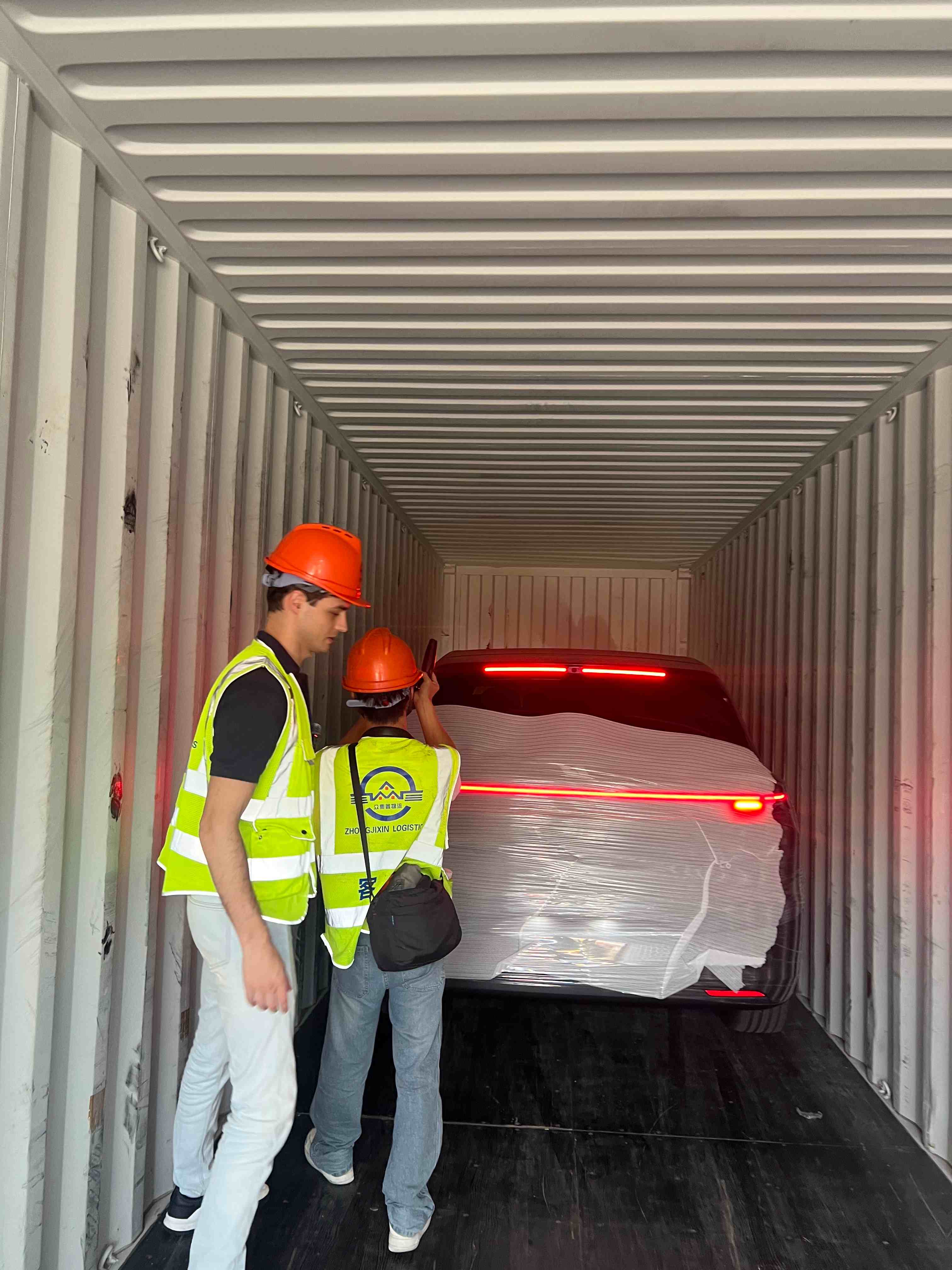 EV export pre-shipment inspection before container loading for DG shipment
